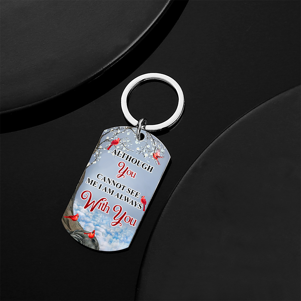 Custom Photo I'll Carry You - Memorial Gift For Family Personalized Aluminum Keychain - soufeelus