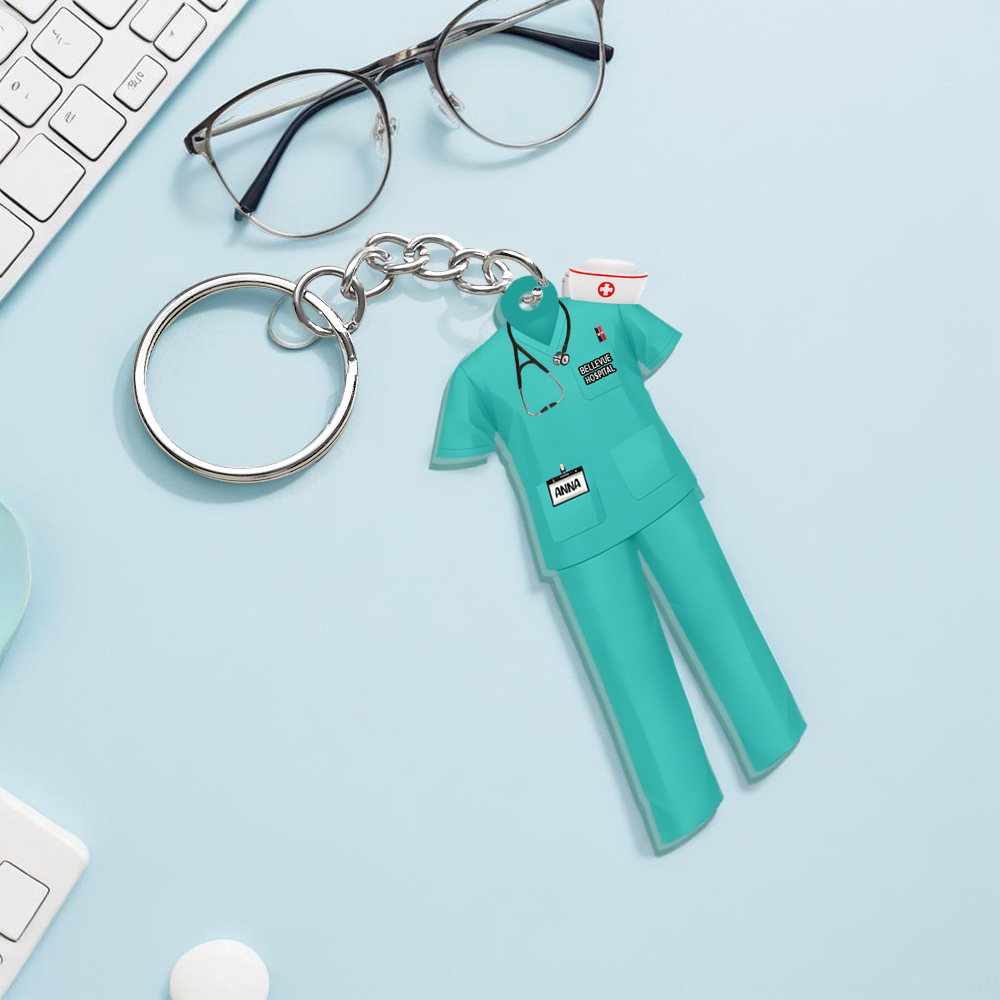Nurse Uniform - Personalized Acrylic Keychain