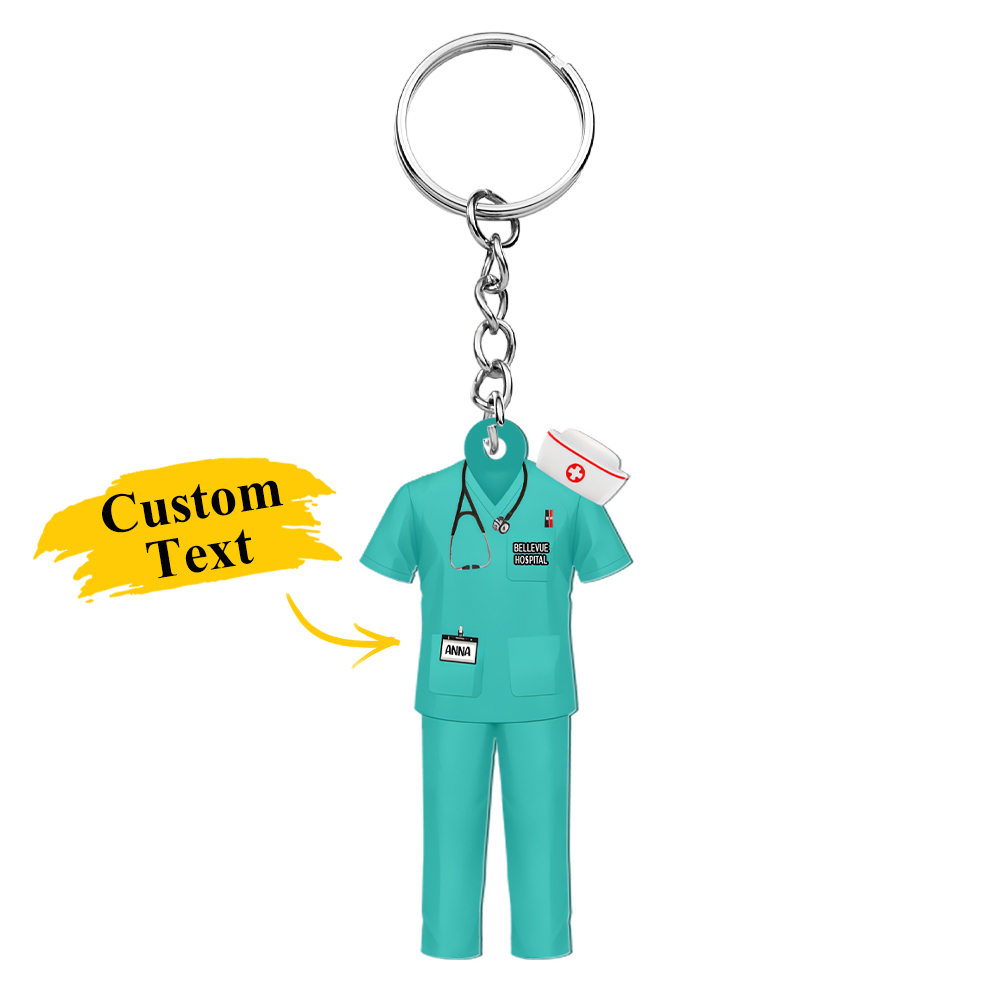 Nurse Uniform - Personalized Acrylic Keychain
