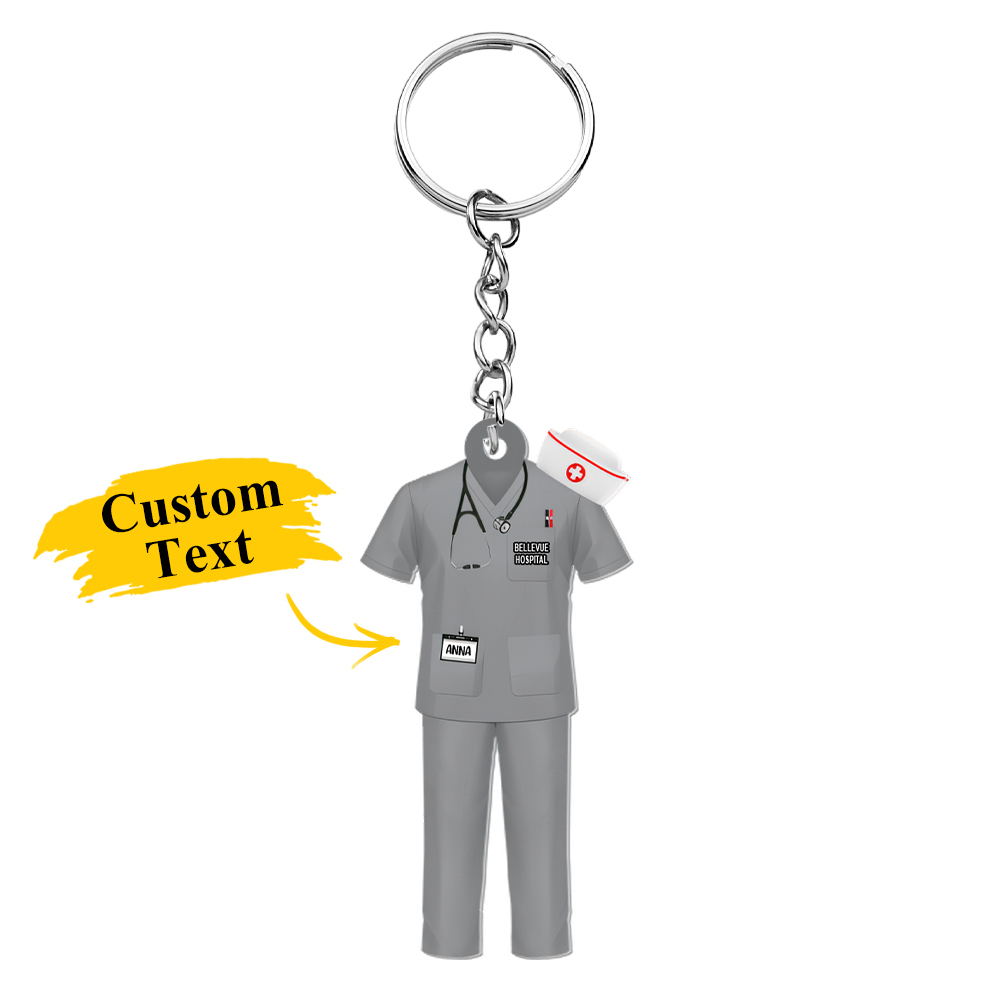 Nurse Uniform - Personalized Acrylic Keychain