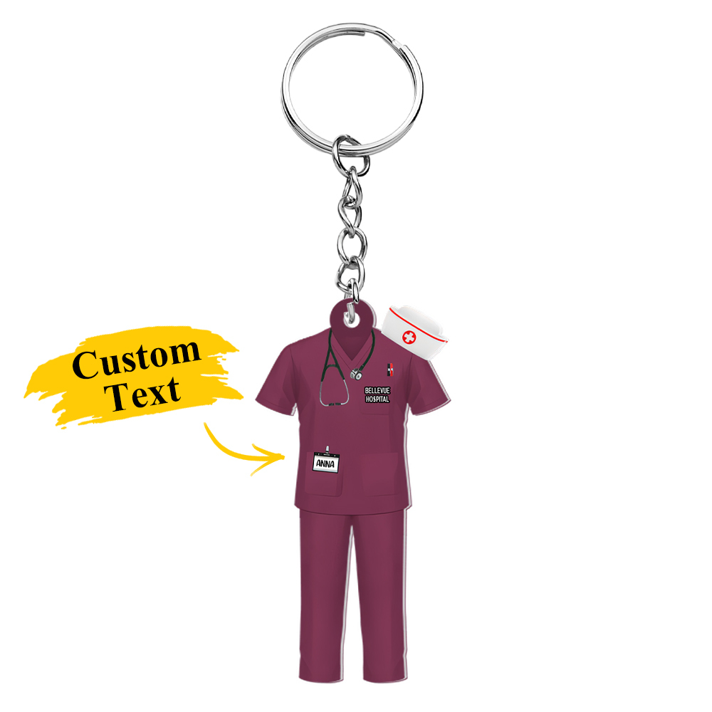 Nurse Uniform - Personalized Acrylic Keychain
