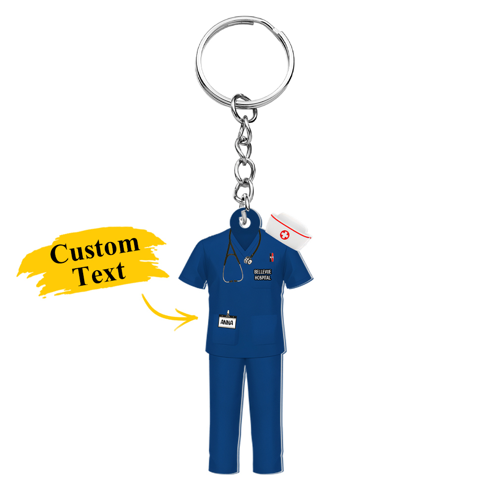 Nurse Uniform - Personalized Acrylic Keychain