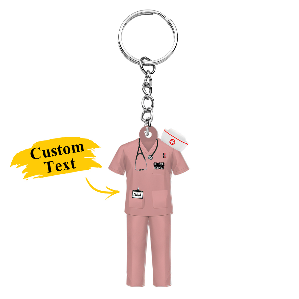 Nurse Uniform - Personalized Acrylic Keychain