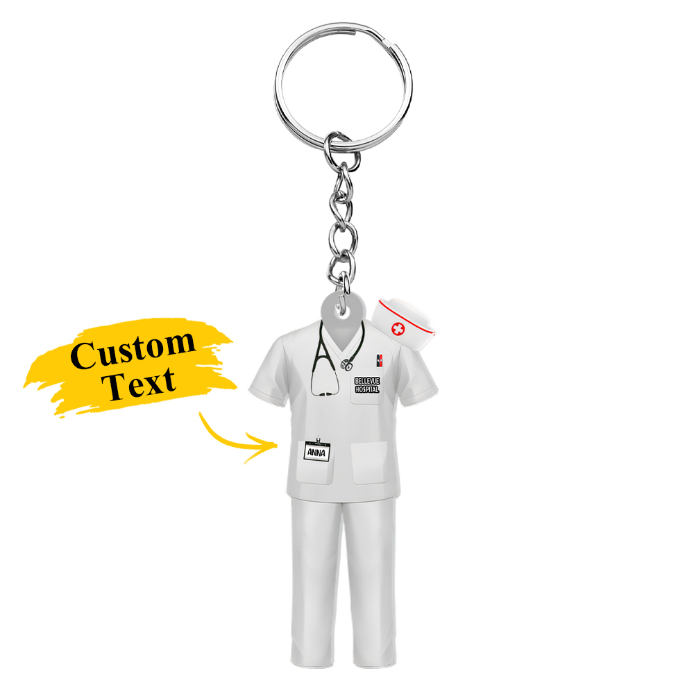 Nurse Uniform - Personalized Acrylic Keychain