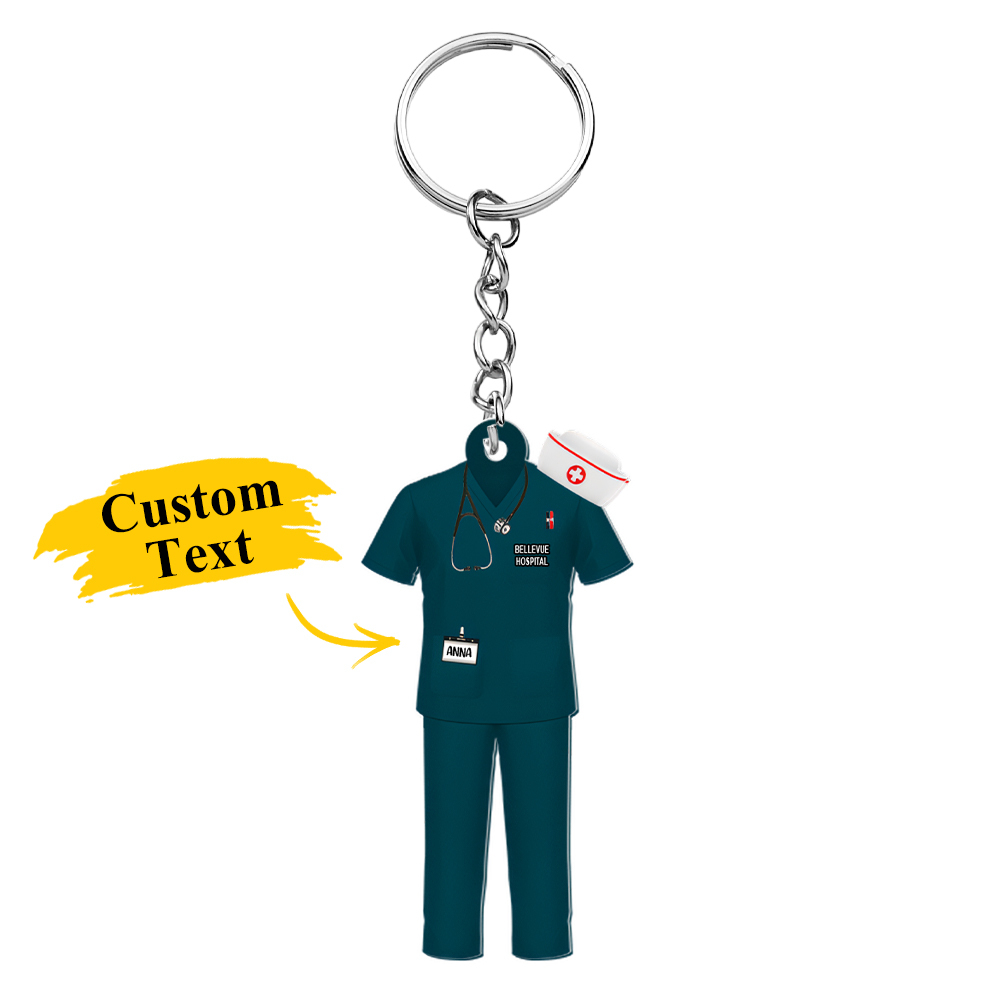 Nurse Uniform - Personalized Acrylic Keychain