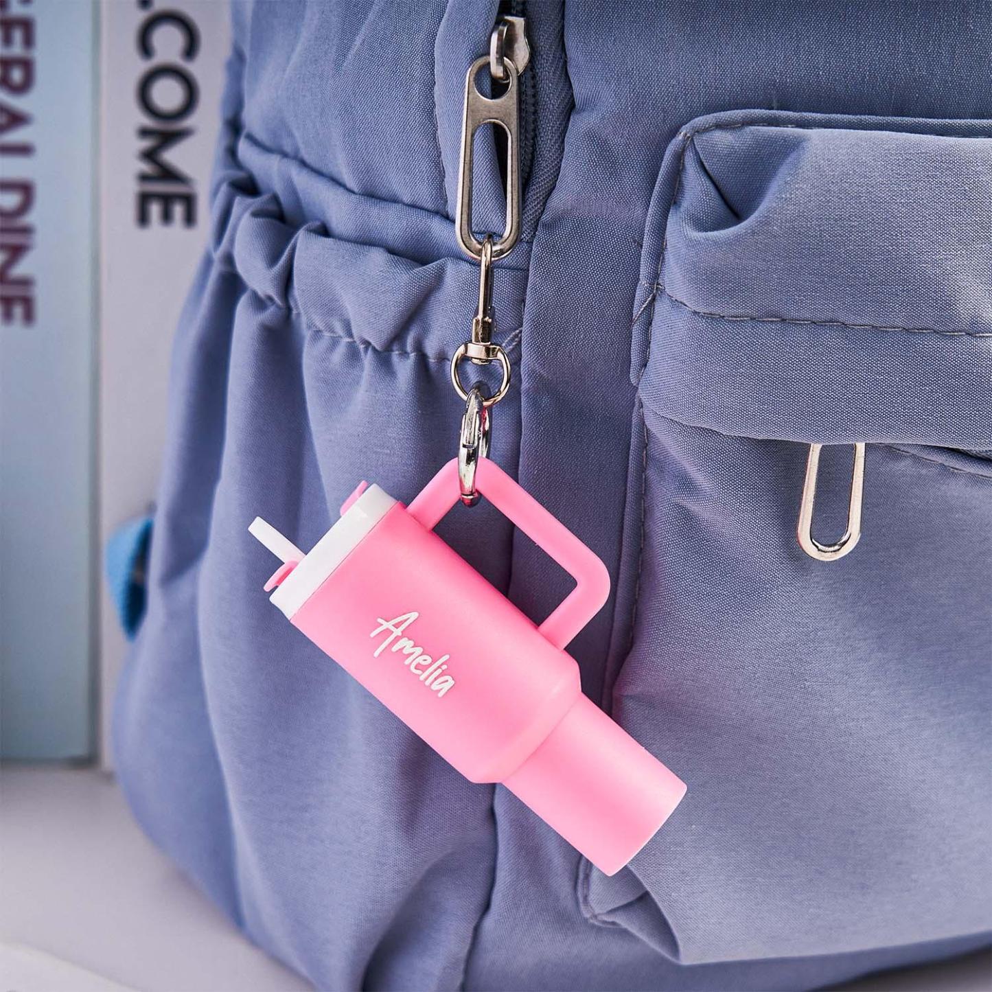Personalized Keychain Custom Keychain Name Keychain Chapstick Holder Keychain Mini Keychain for Car Keys