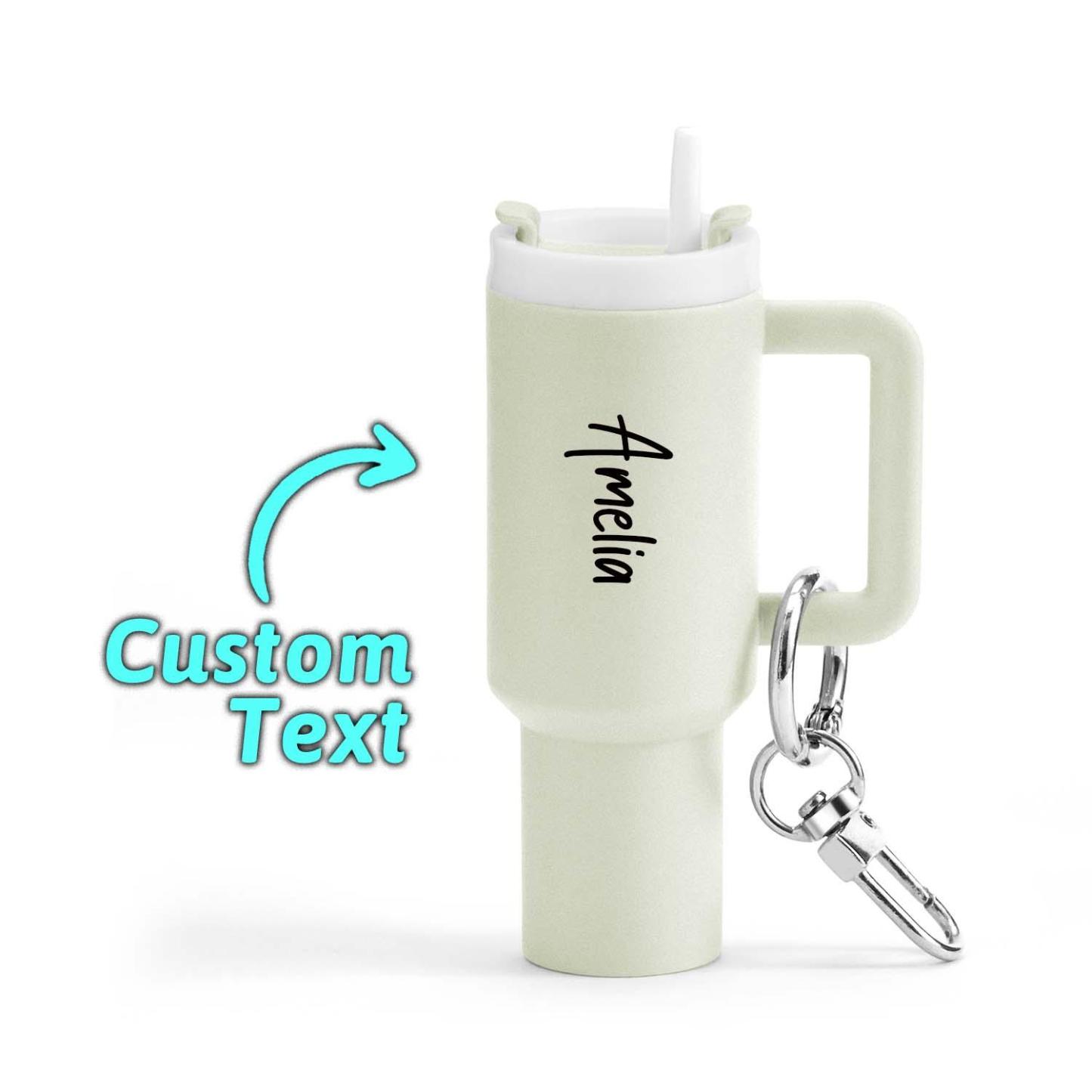 Personalized Keychain Custom Keychain Name Keychain Chapstick Holder Keychain Mini Keychain for Car Keys