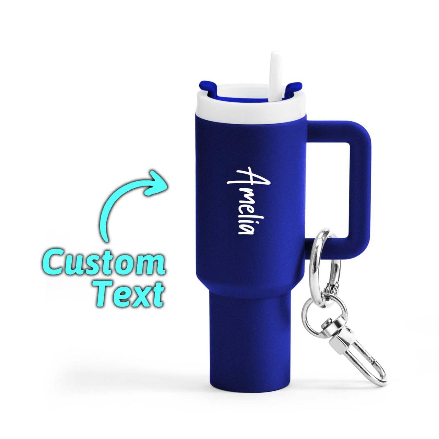 Personalized Keychain Custom Keychain Name Keychain Chapstick Holder Keychain Mini Keychain for Car Keys