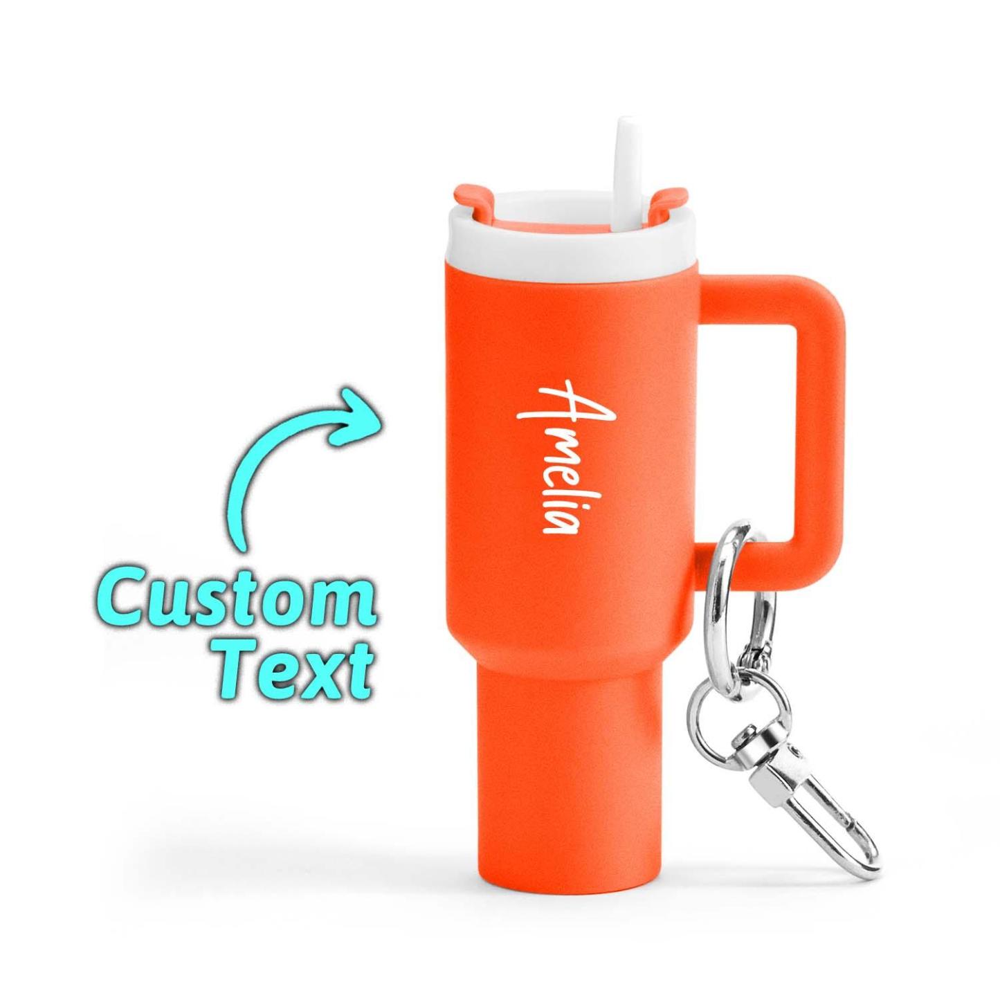 Personalized Keychain Custom Keychain Name Keychain Chapstick Holder Keychain Mini Keychain for Car Keys