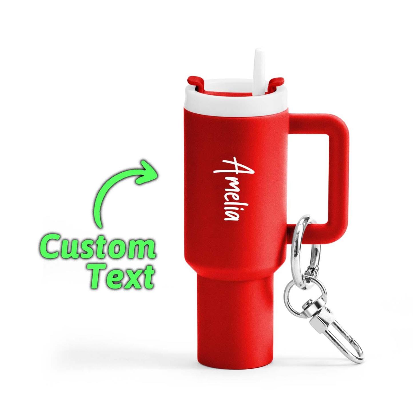 Personalized Keychain Custom Keychain Name Keychain Chapstick Holder Keychain Mini Keychain for Car Keys