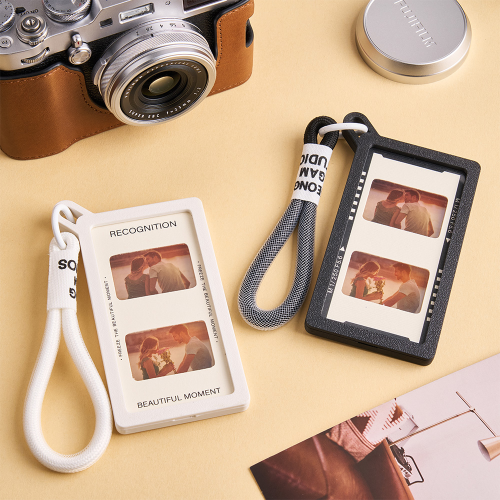 Custom Photo Reversal Film Keychain Film Protective Case Translucent Card Photo Frame - soufeelus