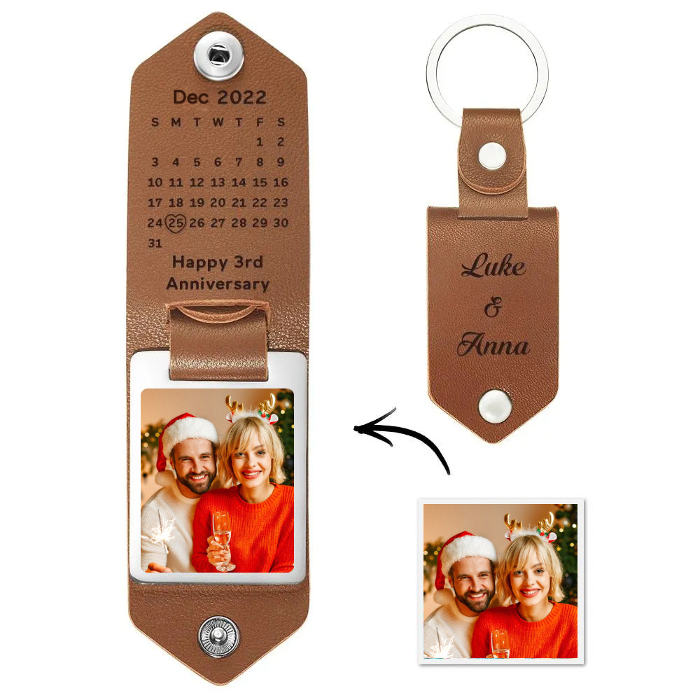 Drive Safe Custom Calendar Key Chains Unique Design Calendar Christmas Gift - soufeelus