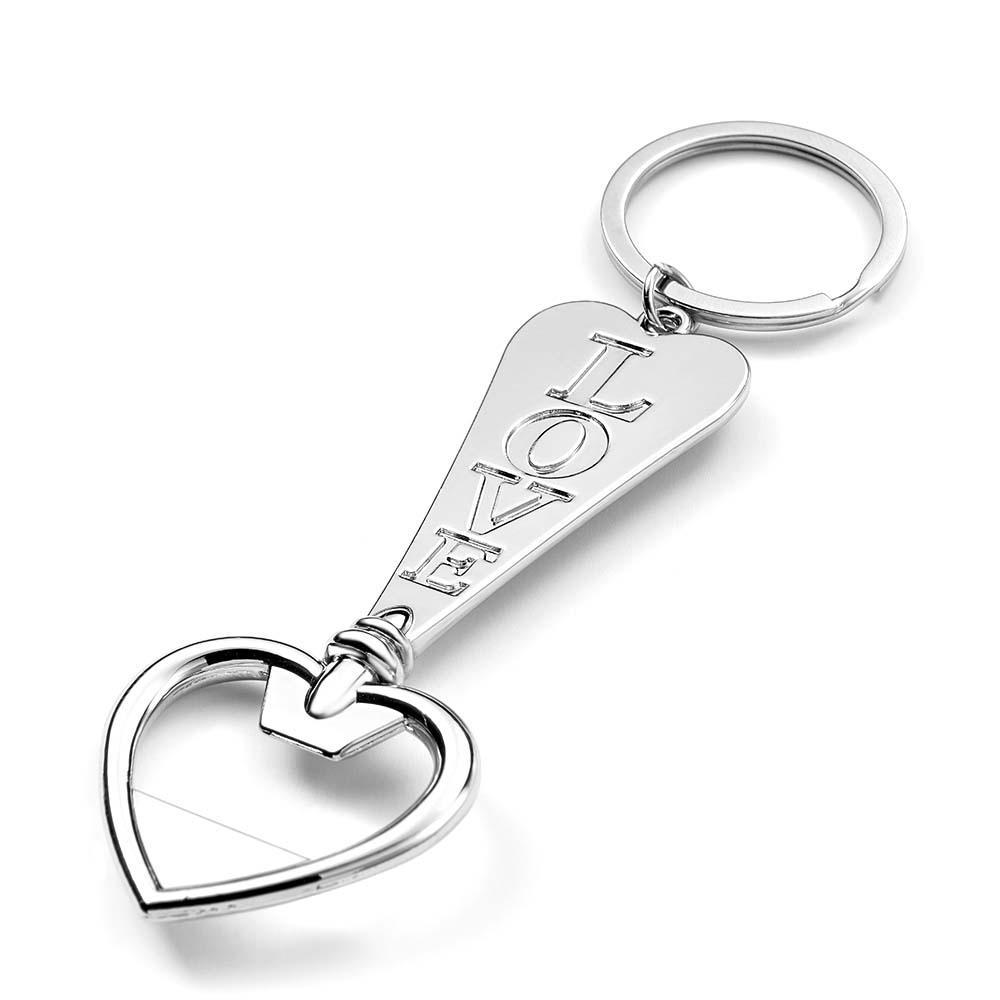 Personalized LOVE Heart Shaped Bottle Opener Key Tag Perfect Gift for any SOUFEEL Fan - soufeelus