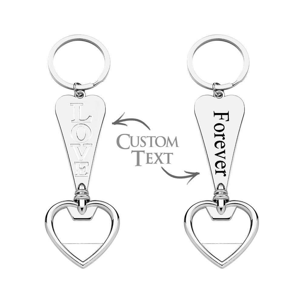 Personalized LOVE Heart Shaped Bottle Opener Key Tag Perfect Gift for any SOUFEEL Fan - soufeelus