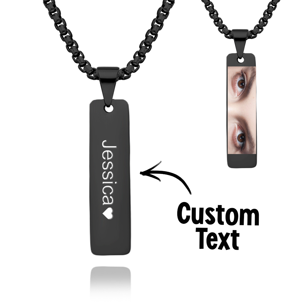 Custom Eyes Photo Necklace Colored Eyes Necklace Best Gift for Her - soufeelus