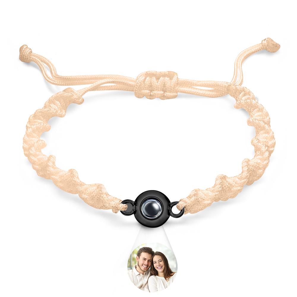 Custom Projection Bracelet Sports Weave Simple Gift detail
