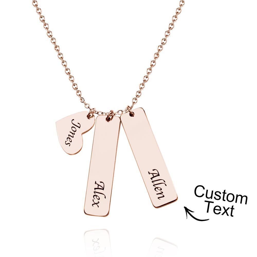 Custom Name Necklace Heart Name Wedding Gift for Her - soufeelus