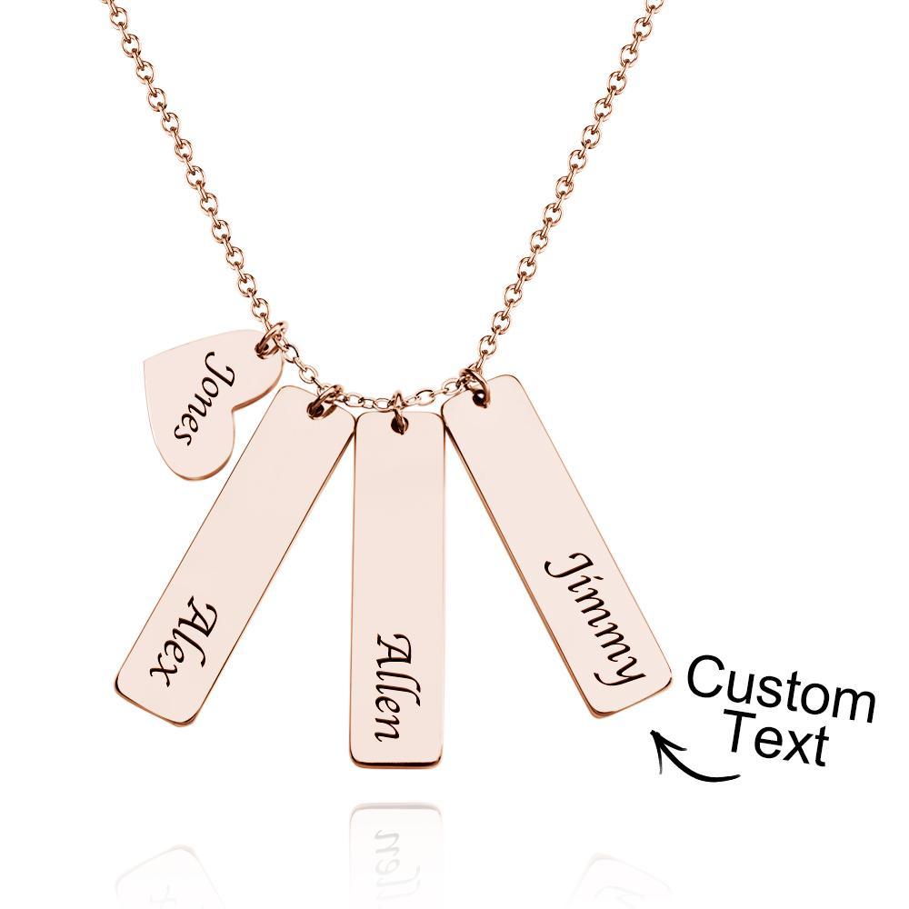Custom Name Necklace Heart Name Wedding Gift for Her - soufeelus