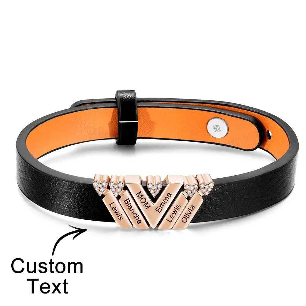 Custom Engraved Bracelet Simple Fashion Advanced Father's Day Gifts For Dad
