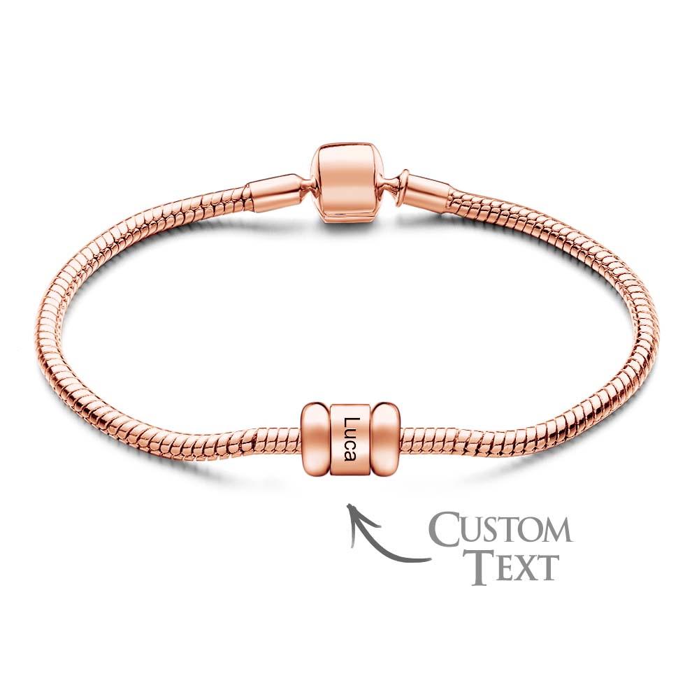 Men's Chain Bracelet Cuff Jewellery Gift for Boyfriend Husband Father's day gift Optional 1-6 Beads