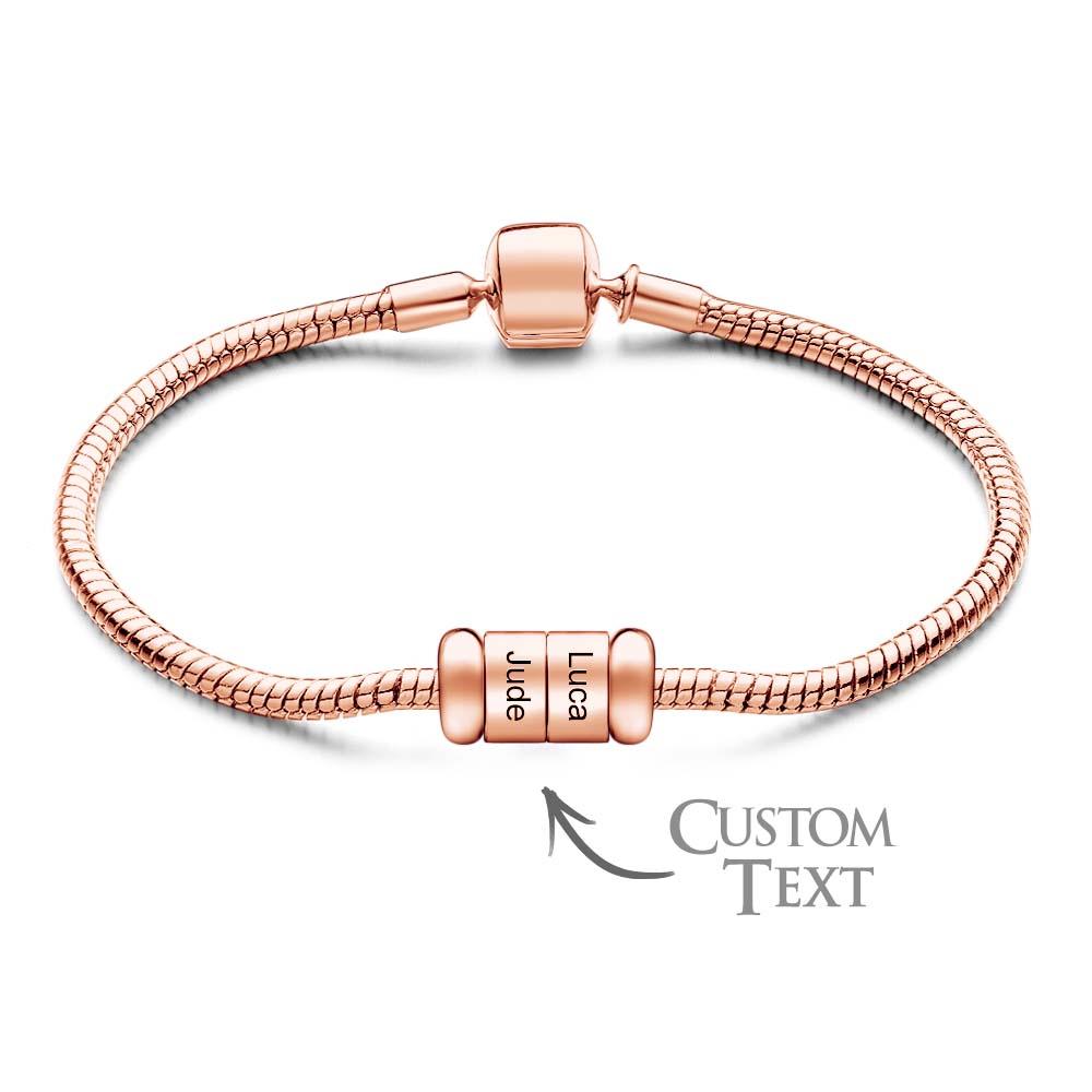 Men's Chain Bracelet Cuff Jewellery Gift for Boyfriend Husband Father's day gift Optional 1-6 Beads detail