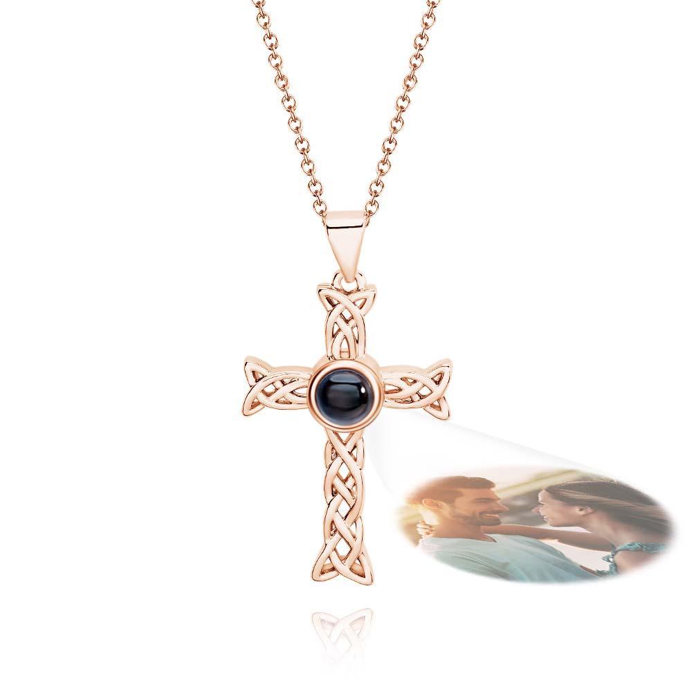 Custom Projection Necklace Totem Cross Unique Gift - soufeelus