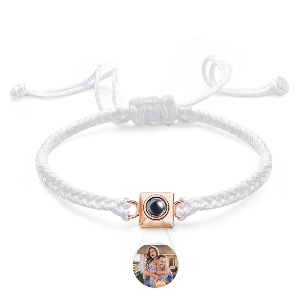 Custom Projection Bracelet Square Weave Sports Gift for Men - soufeelus