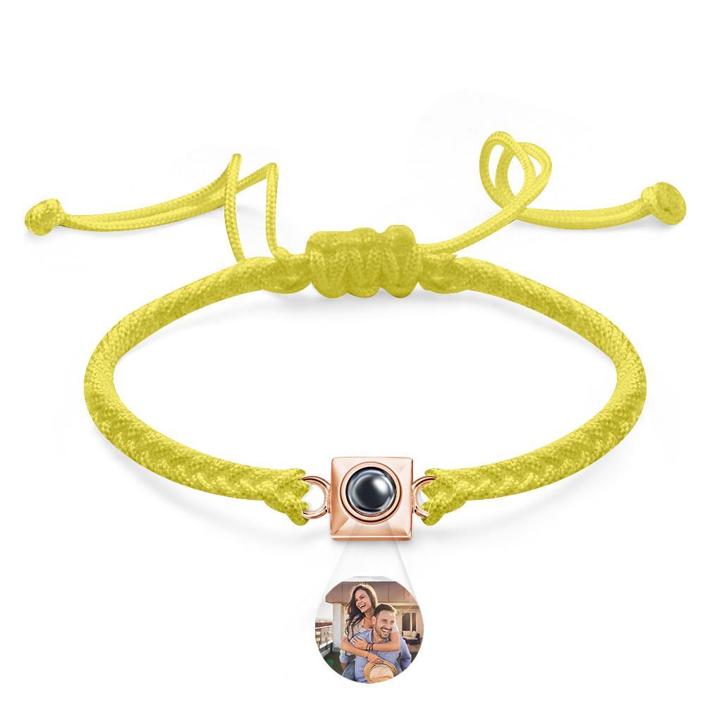 Custom Projection Bracelet Square Weave Sports Gift for Men - soufeelus