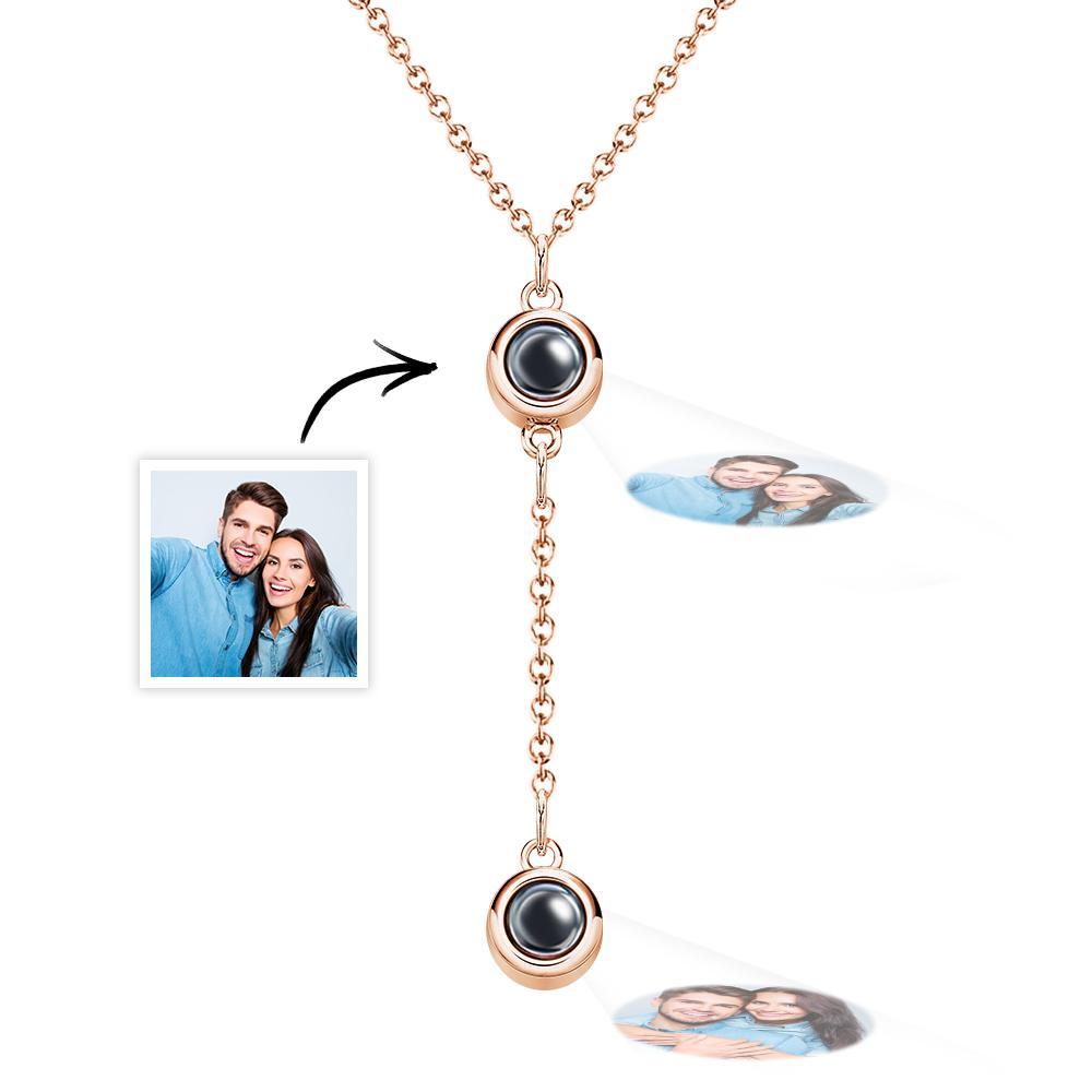 Personalized Projection Necklace Custom Multiple Photos Creative Gifts Someone You Loved - soufeelus