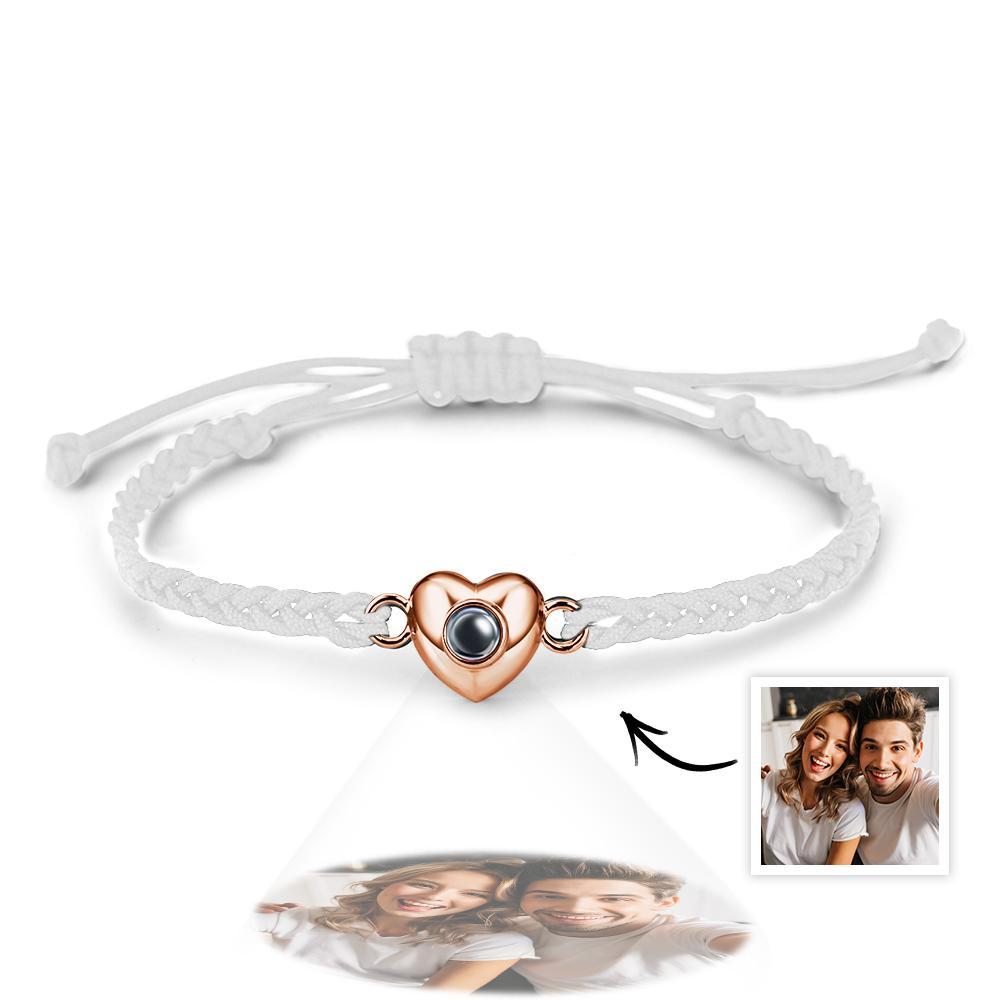 Personalized Picture Projection Bracelet with Heart Shaped Exquisite and Stylish Gift for Her - soufeelus