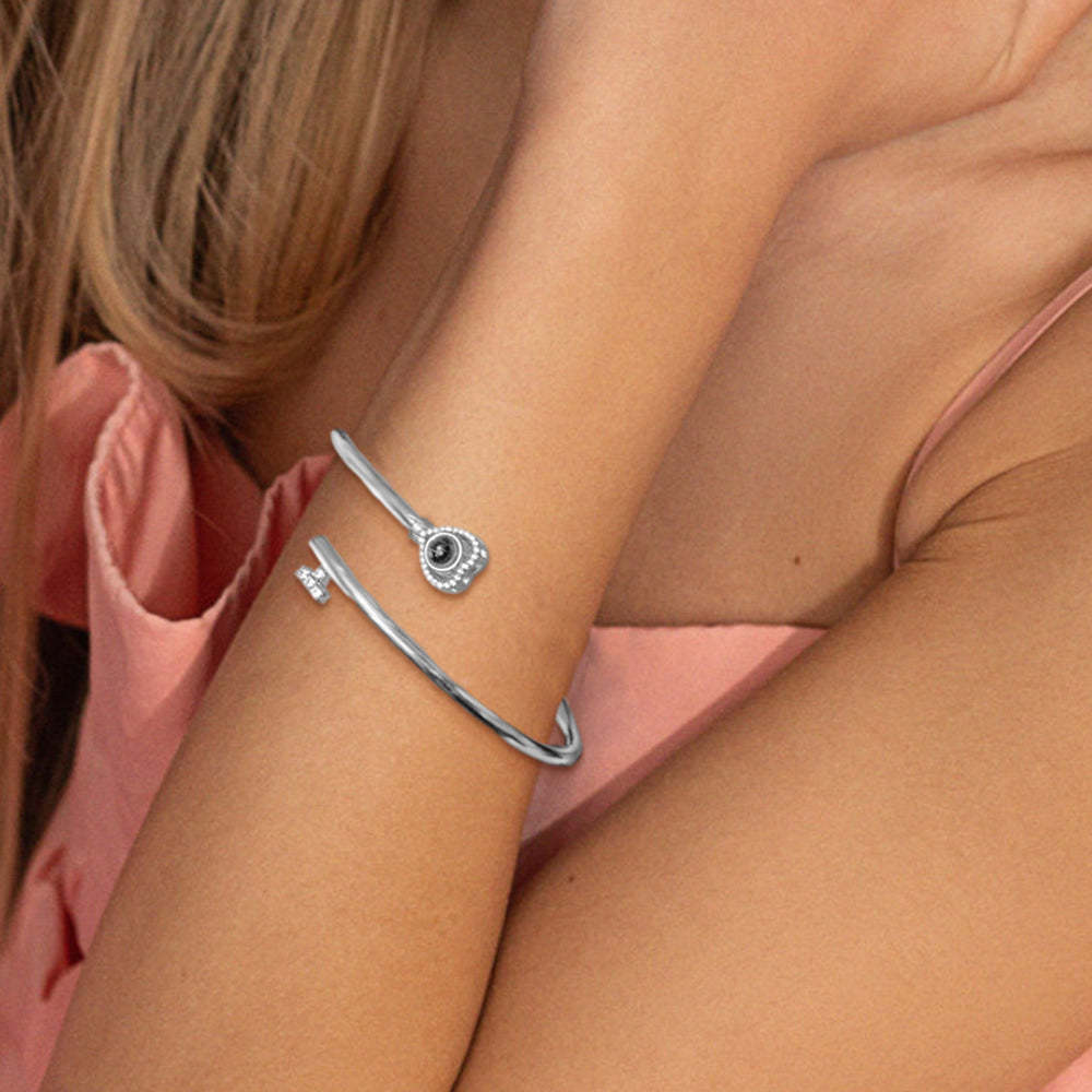 Personalized Photo Projection Bracelet Heart Adjustment Bracelet Gift for Her - soufeelus