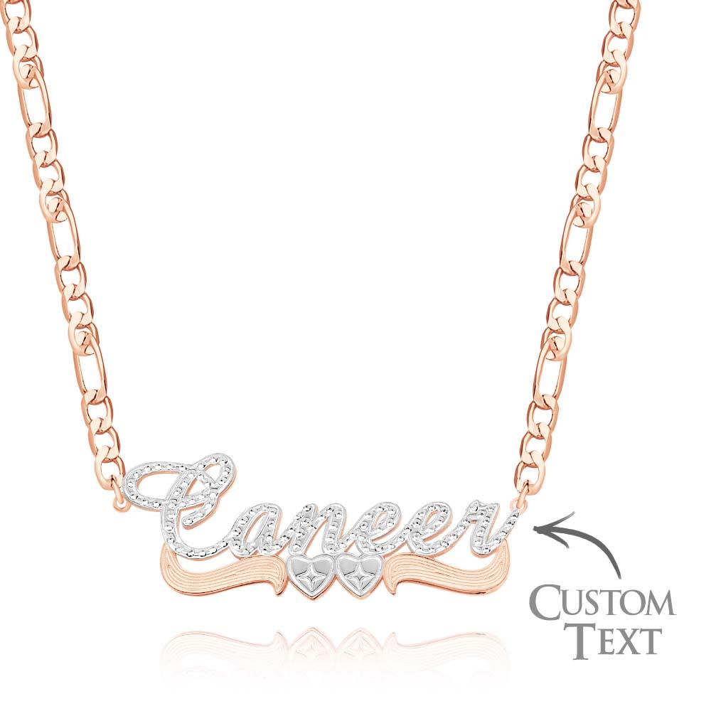Custom Hip Hop Name Necklace Personalized Bling Metal Necklace Gifts for Men - soufeelus