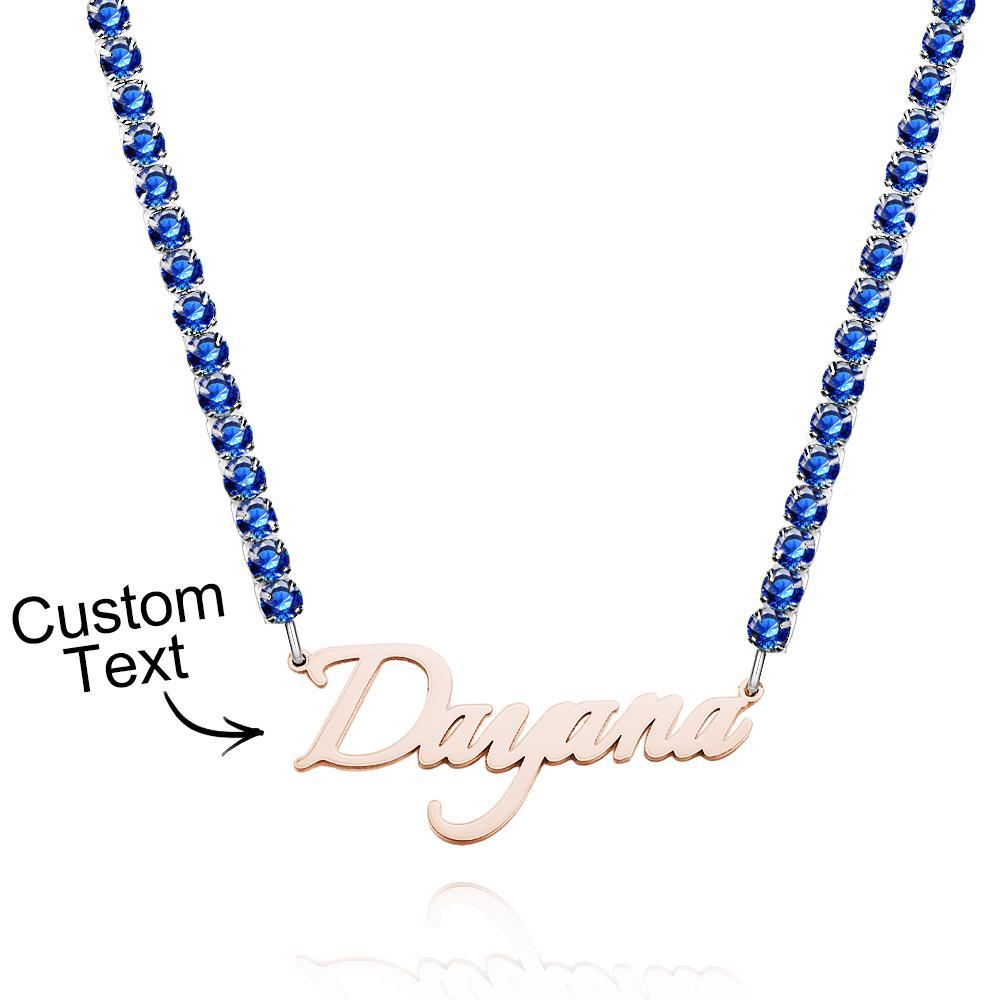 Custom Name Necklace Tennis Chain Fashion Gift - soufeelus