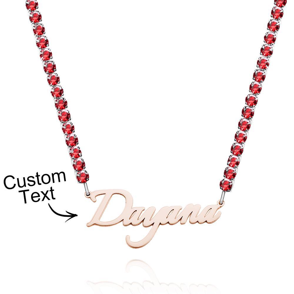 Custom Name Necklace Tennis Chain Fashion Gift - soufeelus