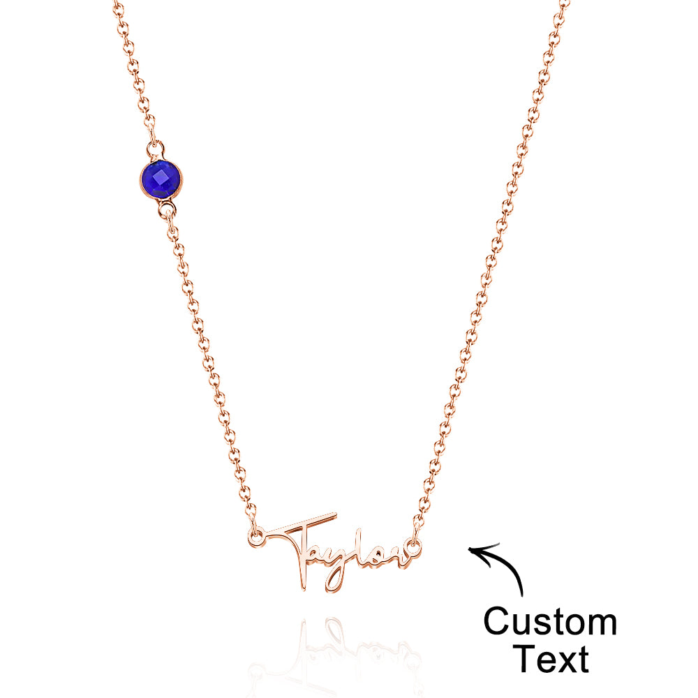 Custom Name Necklace with Diamonds Fashion Necklace for Her - soufeelus