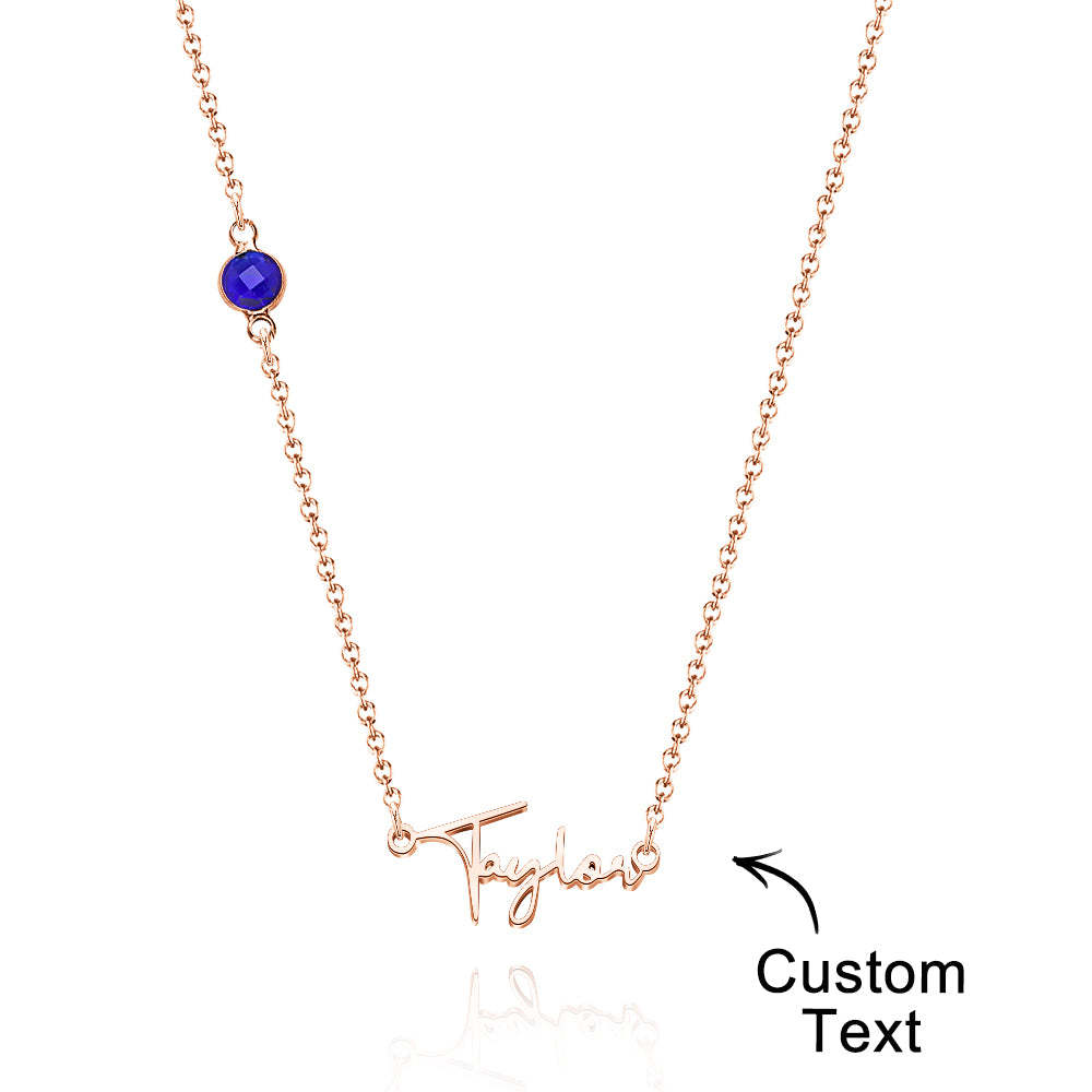 Custom Name Necklace with Diamonds Fashion Necklace for Her - soufeelus