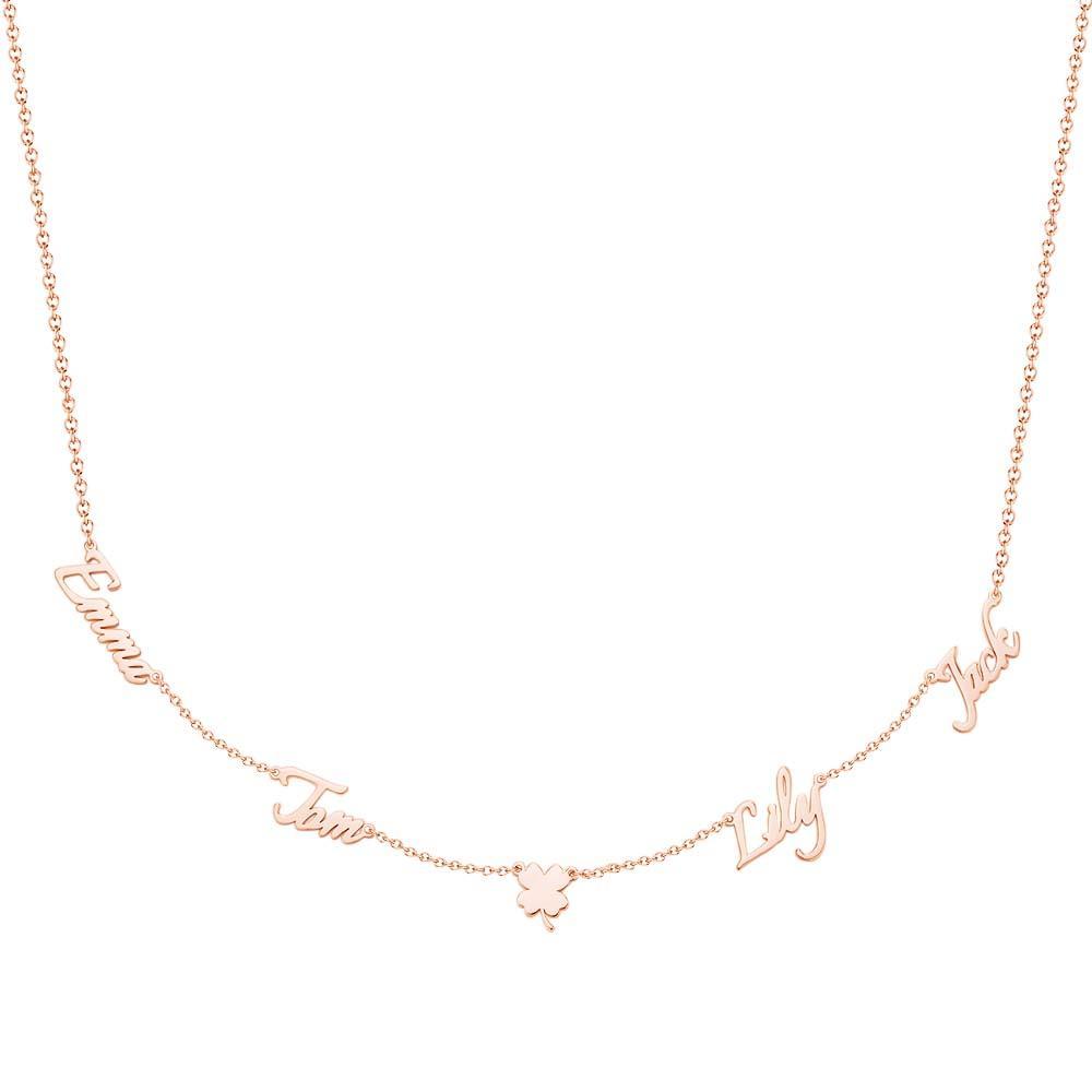 Custom Name and Pave Heart Charm Necklace Stylish Jewelry Gift For Women - soufeelus