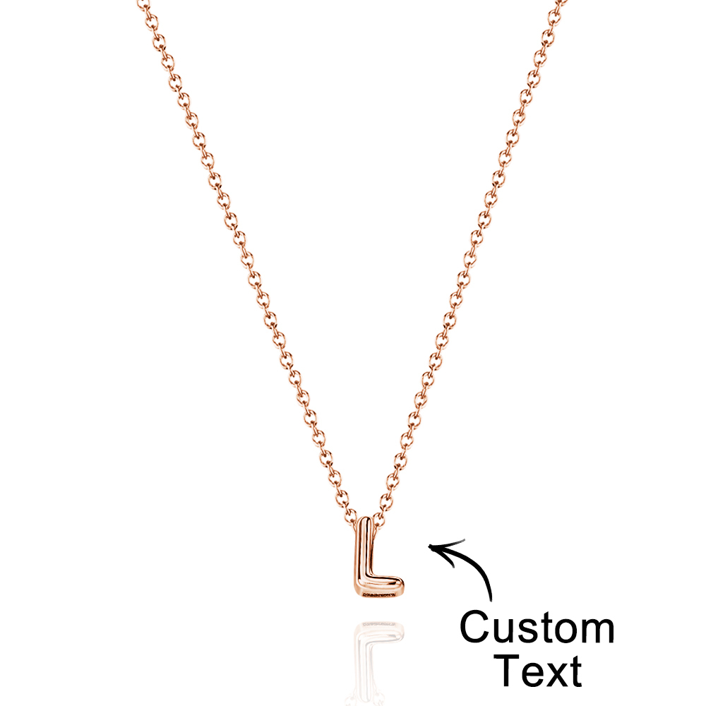 Bubble Letters Name Necklace