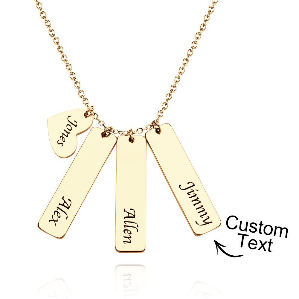 Custom Name Necklace Heart Name Wedding Gift for Her - soufeelus
