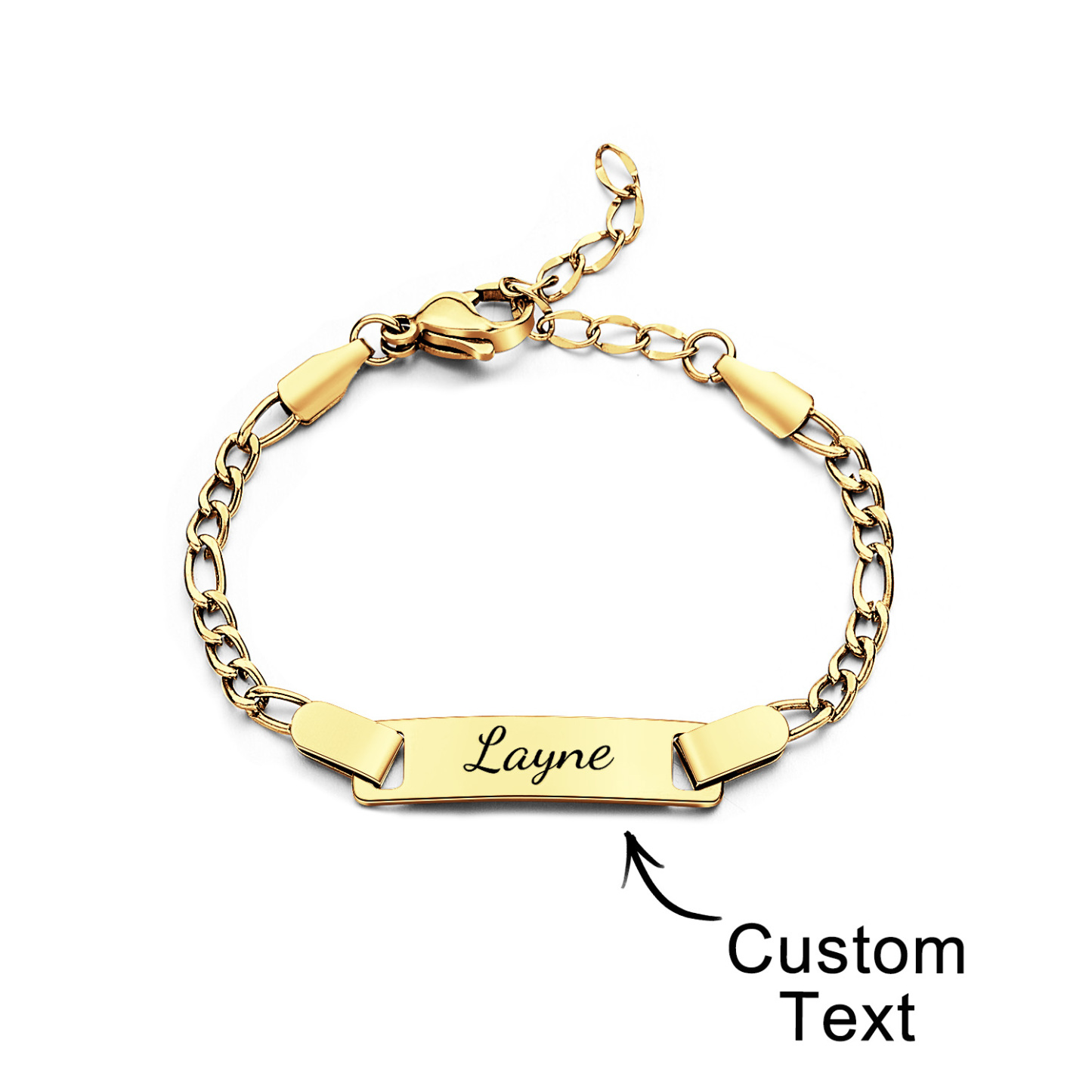 Baby Name Bracelet Stainless Steel Baby Toddler Child ID Bracelet Girl Boy Birthday Gift