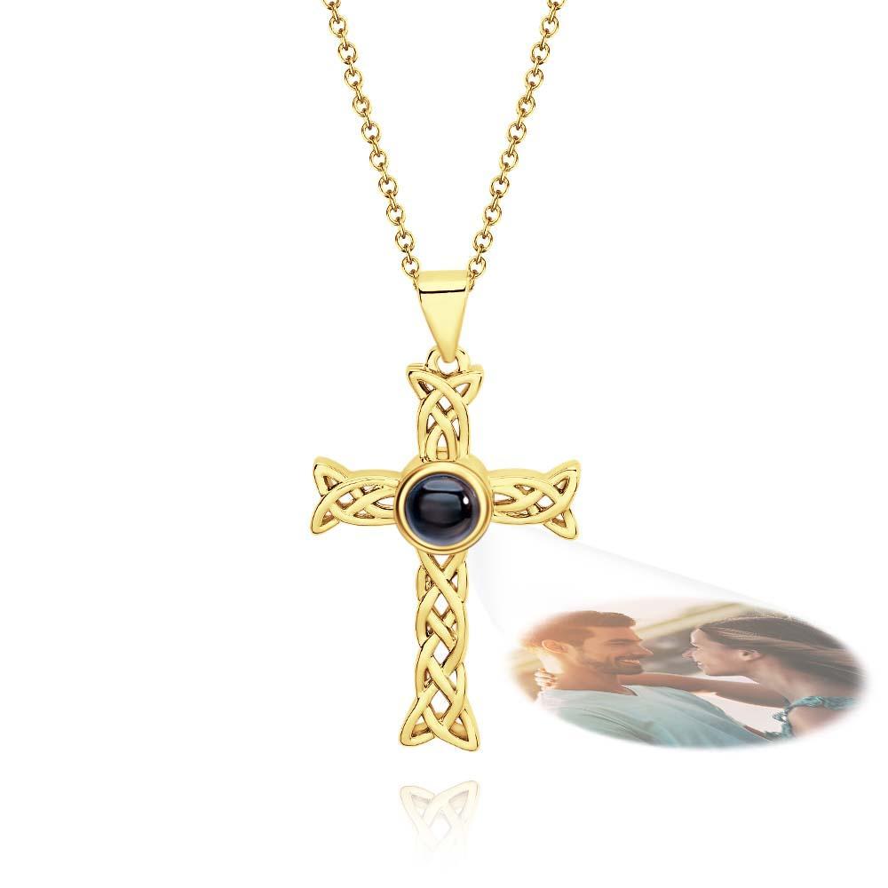 Custom Projection Necklace Totem Cross Unique Gift - soufeelus