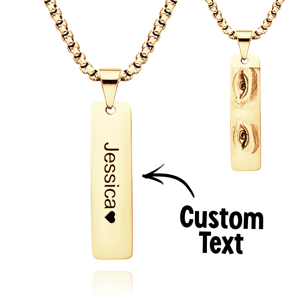 Custom Eyes Photo Necklace