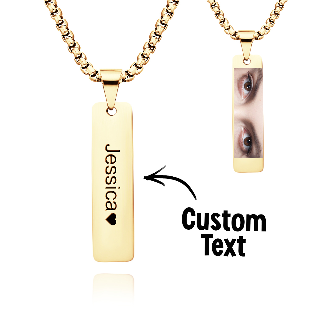 Custom Eyes Photo Necklace Colored Eyes Necklace Best Gift for Her - soufeelus