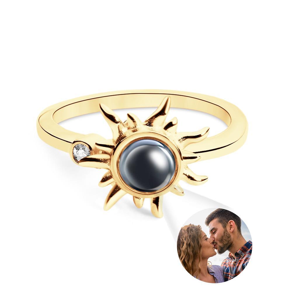 Custom Photo Projection Ring Fashion Sun Couple Gifts - soufeelus