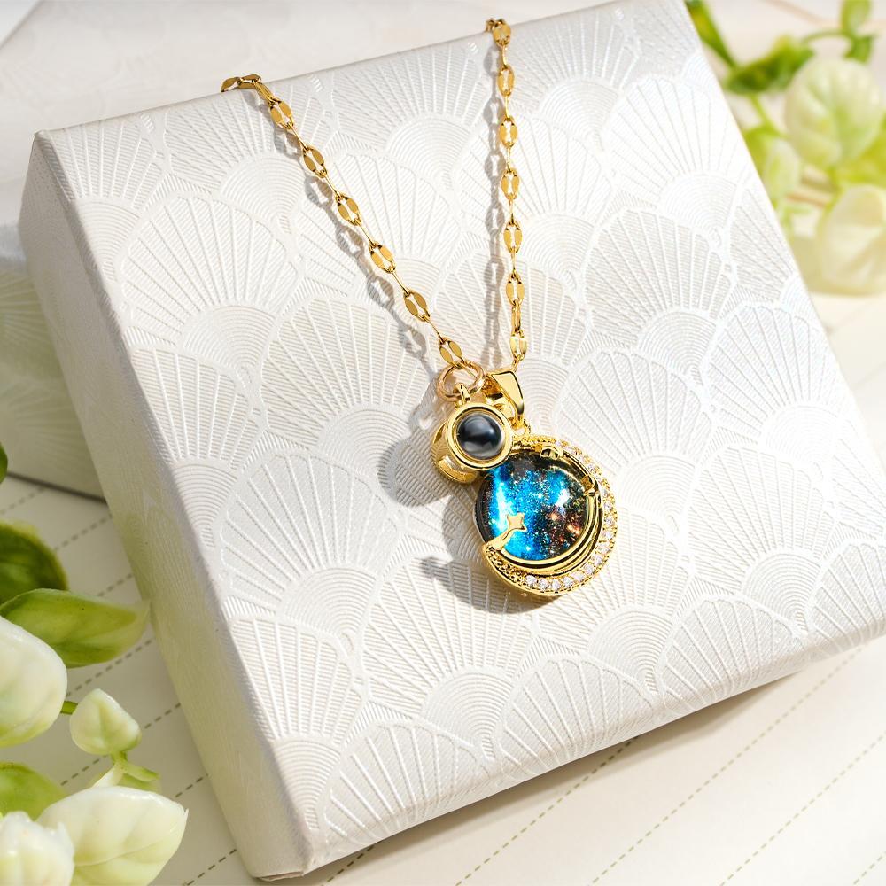 Custom Projection Necklace Planet Fashion Gift - soufeelus