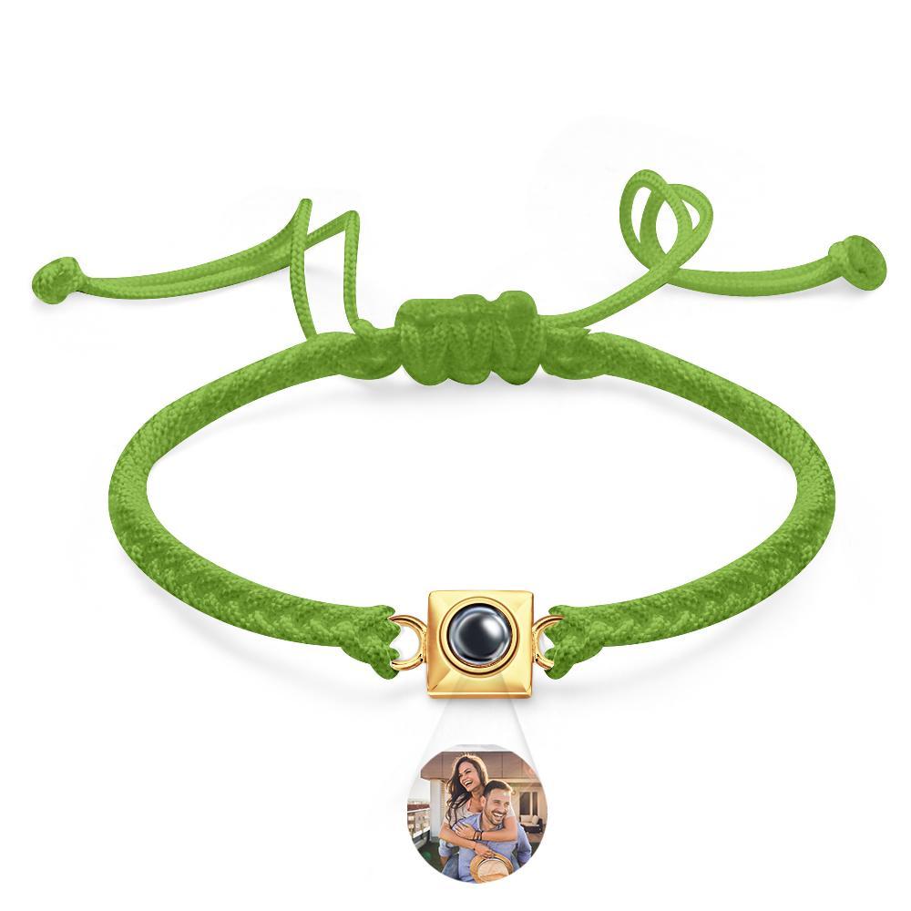 Custom Projection Bracelet Square Weave Sports Gift for Men - soufeelus