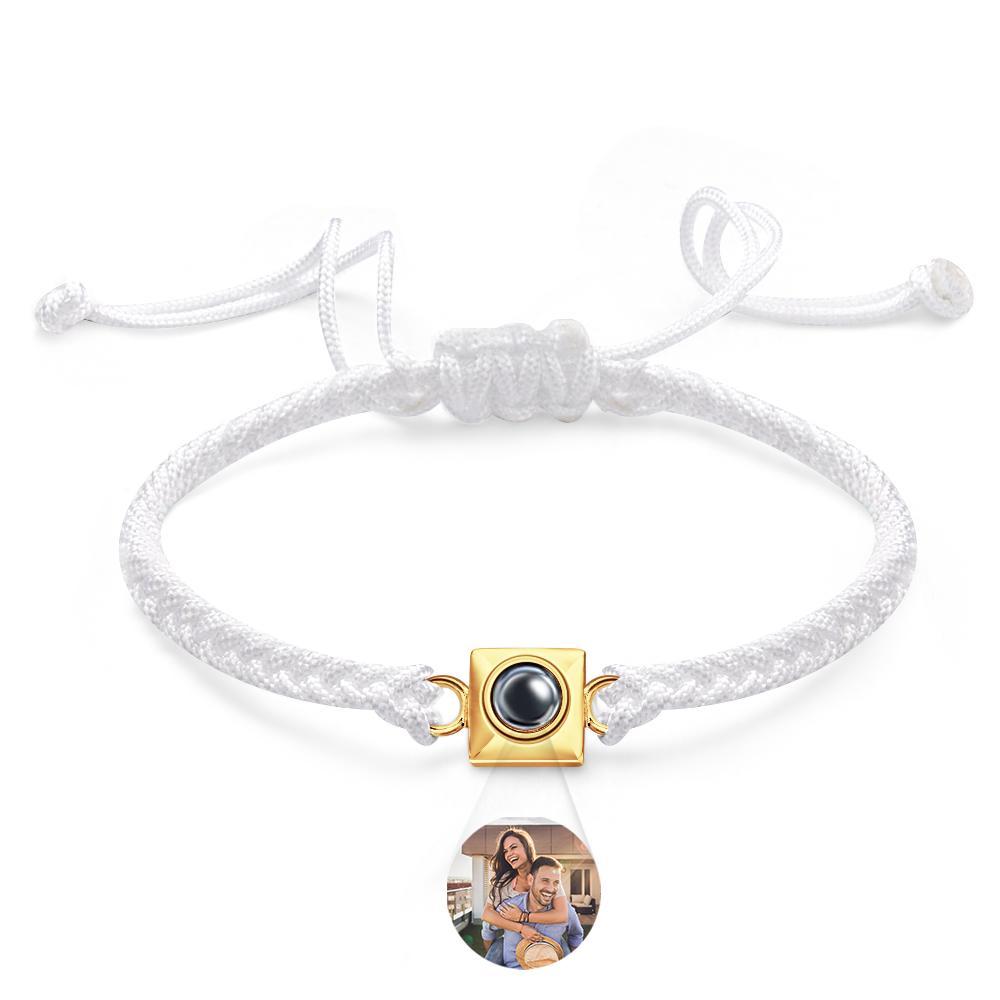 Custom Projection Bracelet Square Weave Sports Gift for Men - soufeelus
