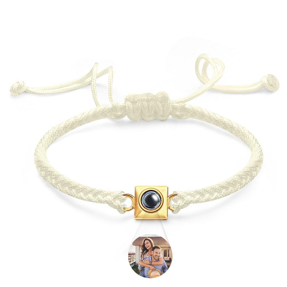 Custom Projection Bracelet Square Weave Sports Gift for Men - soufeelus