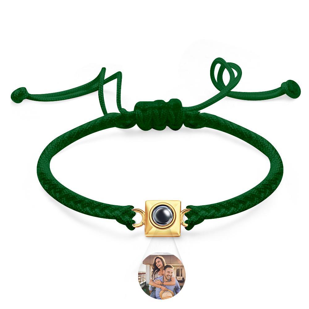 Custom Projection Bracelet Square Weave Sports Gift for Men - soufeelus