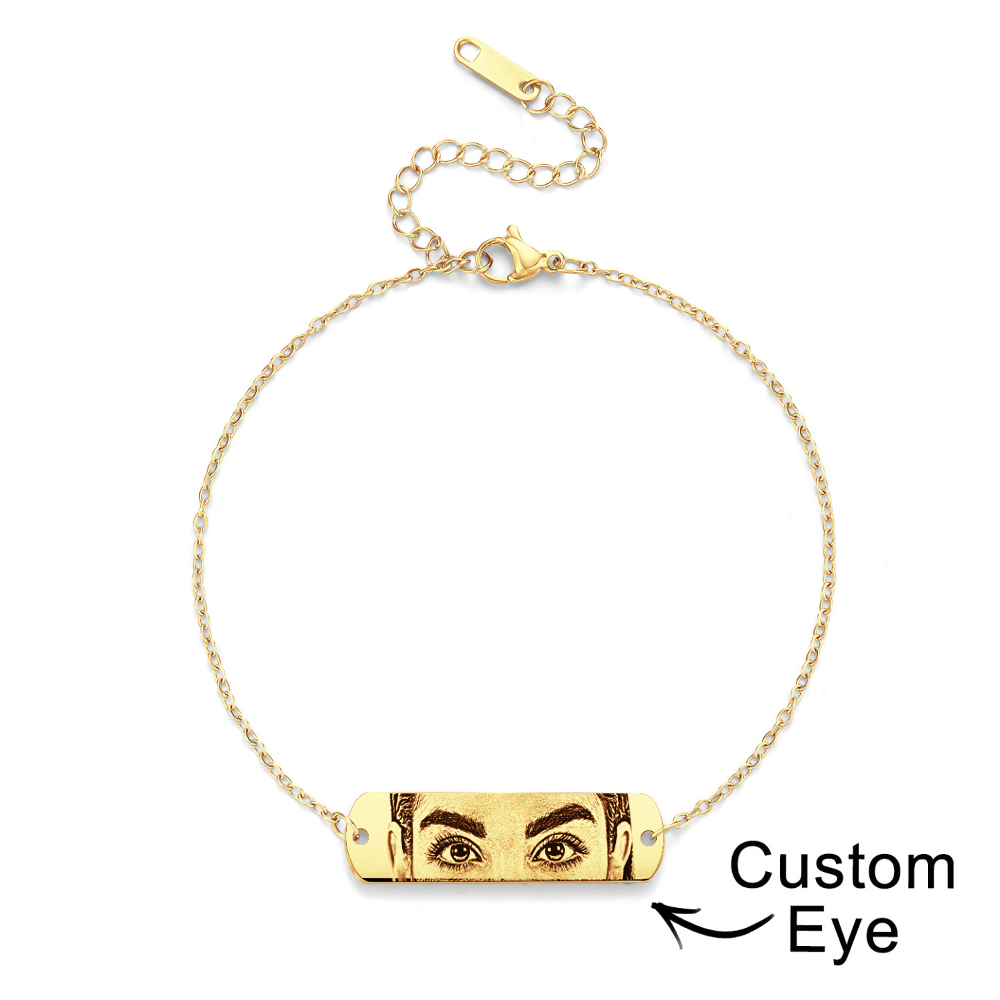 Custom Photo Bracelet Eyes Bracelet Gifts for Her